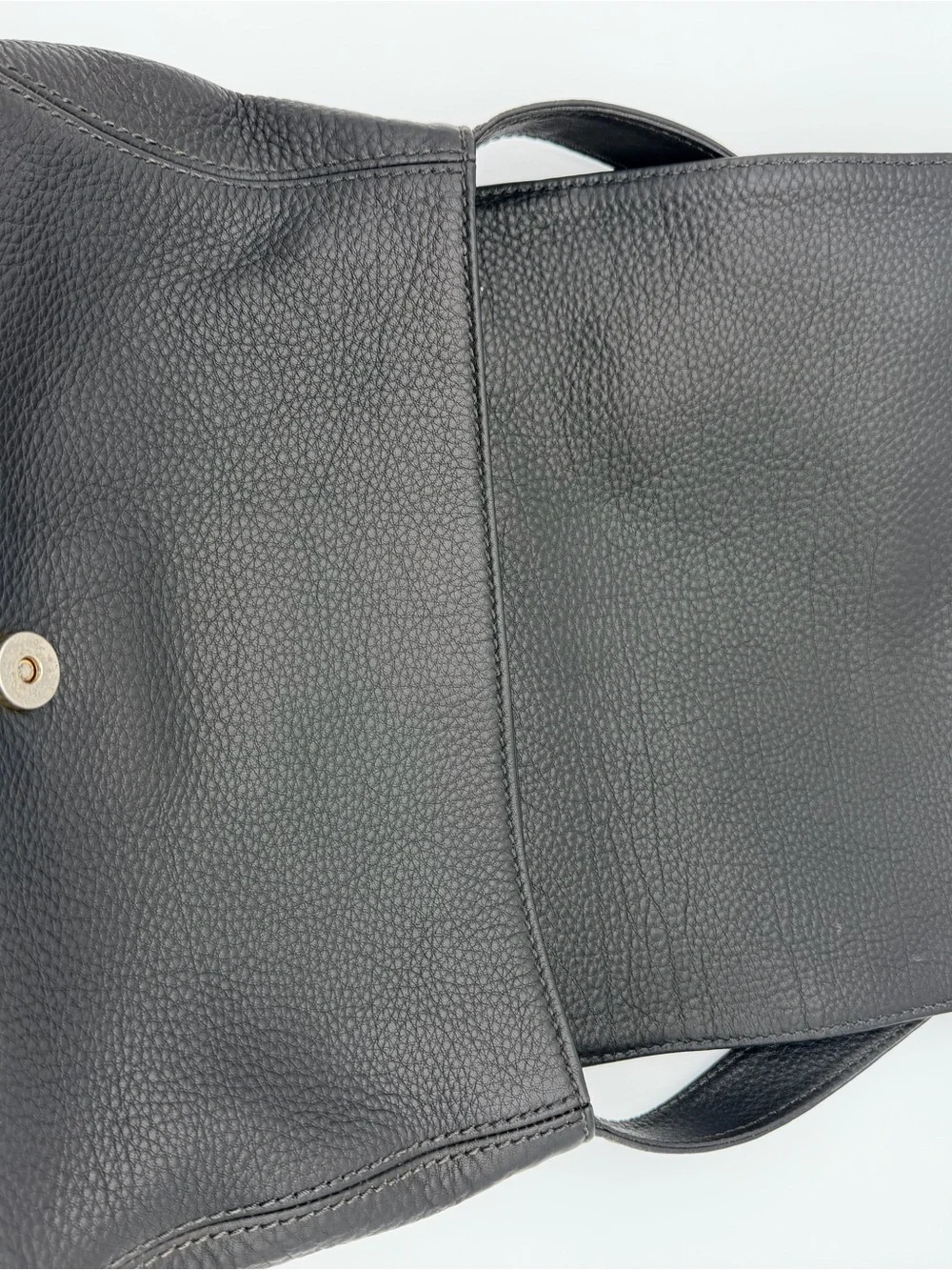 Coach Black Sonoma Flap Pebbled Leather Brass Hardware style J7E-4828